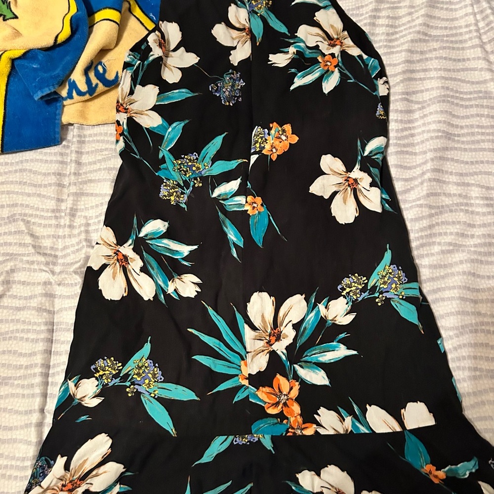 Karen Kane Black And Blue Floral Sleeveless Dress For Women Size XS. - Picture 3 of 5
